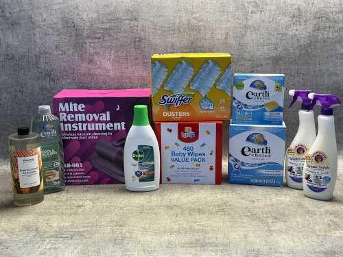 Group of cleaning products