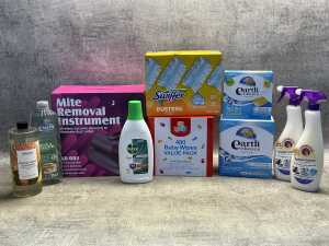 Group of cleaning products