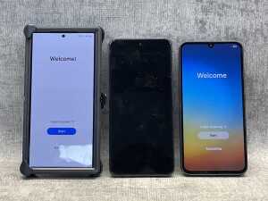 Three smart phones
