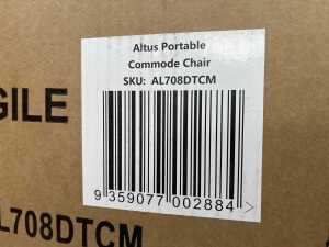 Altus portable commode chair - 3