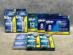 Group of Gillette products