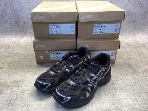 Four pairs of Asics Gel size US 7 kid's