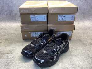 Four pairs of Asics Gel size US 7 kid's