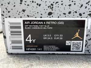 Nike Air Jordan 4 Retro GS size US 4 Kids - 5