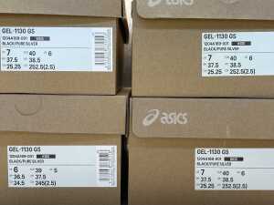 Four pairs of Asics Gel-1130 GS size US 6 & 7 Men's - 4