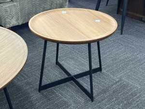 Gainsville walnut occasional and coffee tables - 4