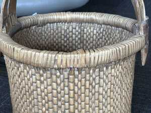 Chinese woven basket and tray - 3