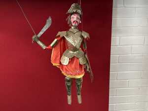 Traditional Sicilian knight in armour marionette