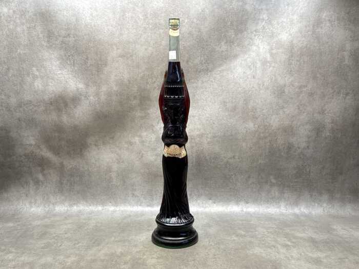 Chianti wine in figural shaped glass bottle