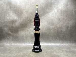 Chianti wine in figural shaped glass bottle