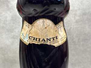 Chianti wine in figural shaped glass bottle - 2