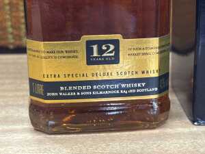 Two bottles of scotch whisky including Johnnie Walker Black Label 1lt - 3