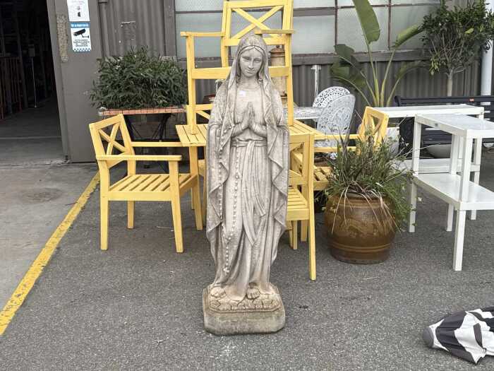 Stone statue of the Virgin Mary