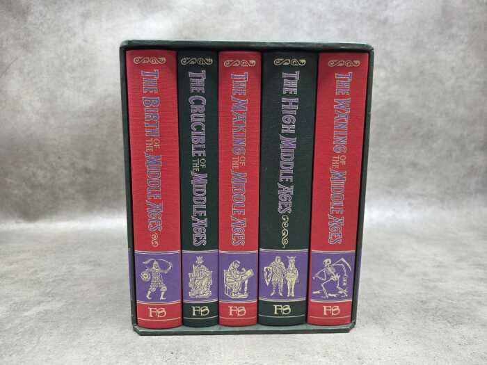 The Story of the Middle Ages Folio Society five-volume set in slipcase