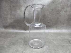 Four Orrefors London glasses with a contemporary water jug - 4