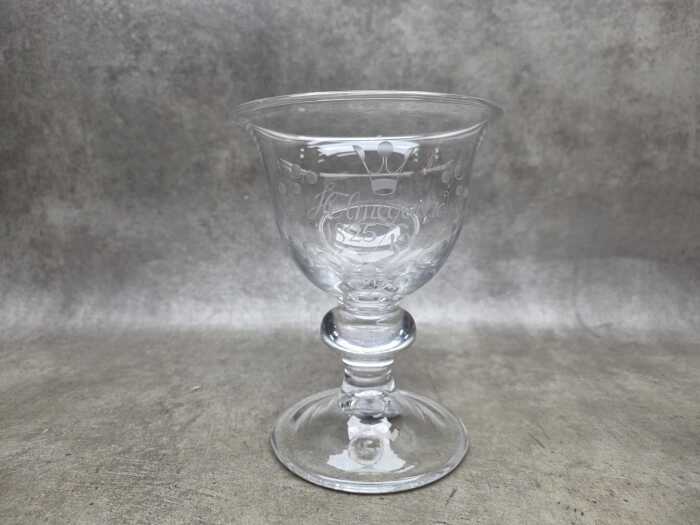 Holmegaard 150th Anniversary Jubilee glass goblet