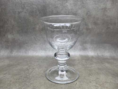 Holmegaard 150th Anniversary Jubilee glass goblet
