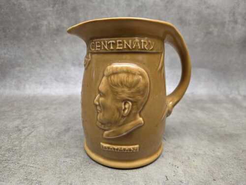1934 Hoffman Ware Melbourne Centenary ceramic commemorative jug