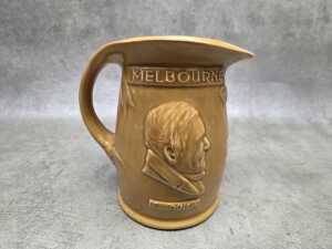 1934 Hoffman Ware Melbourne Centenary ceramic commemorative jug - 3