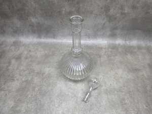 Mid-century Empoli clear glass 'Hot Air Balloon' genie bottle - 2