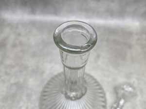 Mid-century Empoli clear glass 'Hot Air Balloon' genie bottle - 3