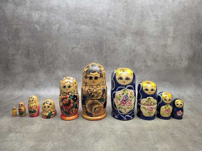 Two Matryoshka Russian nesting dolls