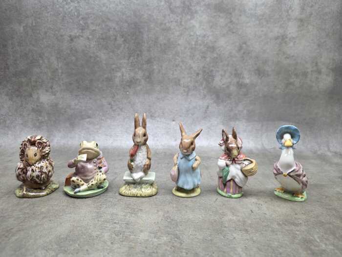 Six Beswick Beatrix Potter porcelain figures