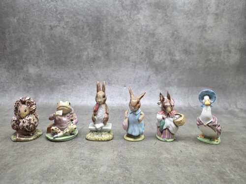 Six Beswick Beatrix Potter porcelain figures