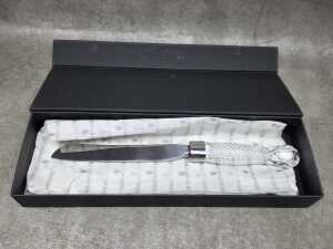 Two Waterford 'Wedding' cake knife and server - 2
