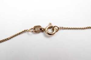 Two broken chains in 9 carat yellow gold - 5