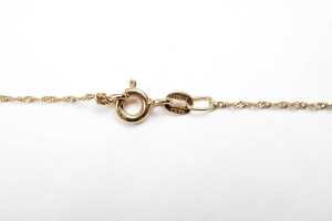 An evil eye pendant and necklace in 14 carat yellow gold - 4
