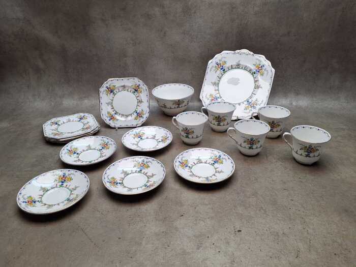 Duchess porcelain tea setting for five