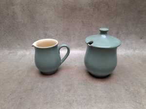 Denby 'Manor Green' stoneware tea setting for eight - 3