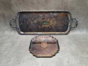 Silver plated items including serving trays - 2