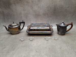 Silver plated items including serving trays - 3
