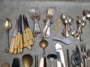Cutlery including silver plated and stainless steel - 2