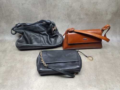 Three vintage Oroton handbags