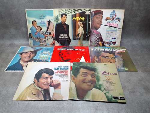 Nine Dean Martin vinyl records