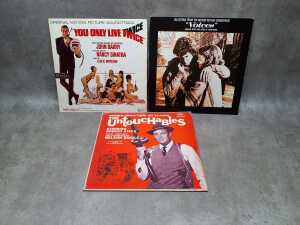 Nine soundtrack vinyl records, including You Only Live Twice - 2