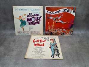 Ten soundtrack vinyl records, including The Wizard of Oz - 2