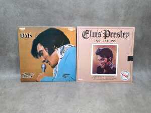 Eight Elvis Presley vinyl records, including Elvis' Golden Records Volume 4 - 2
