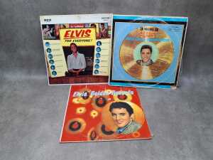Nine Elvis Presley vinyl records, including A Date With Elvis - 3