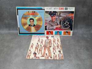 Nine Elvis Presley vinyl records, including A Date With Elvis - 4