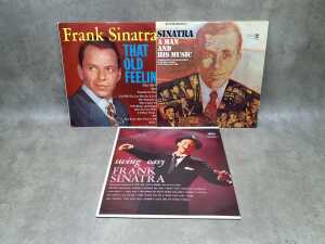 Seven Frank Sinatra vinyl records, including Swing Easy - 3