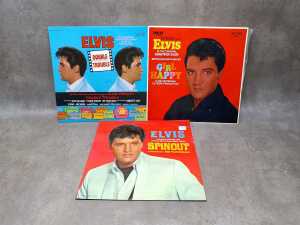 Eight Elvis Presley soundtrack vinyl records, including Girl Happy - 3