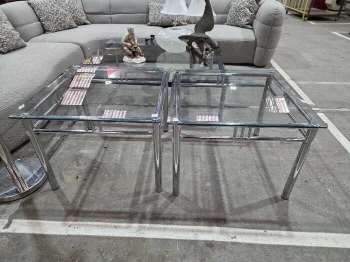 Pair of contemporary occasional tables