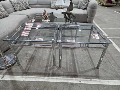 Pair of contemporary occasional tables