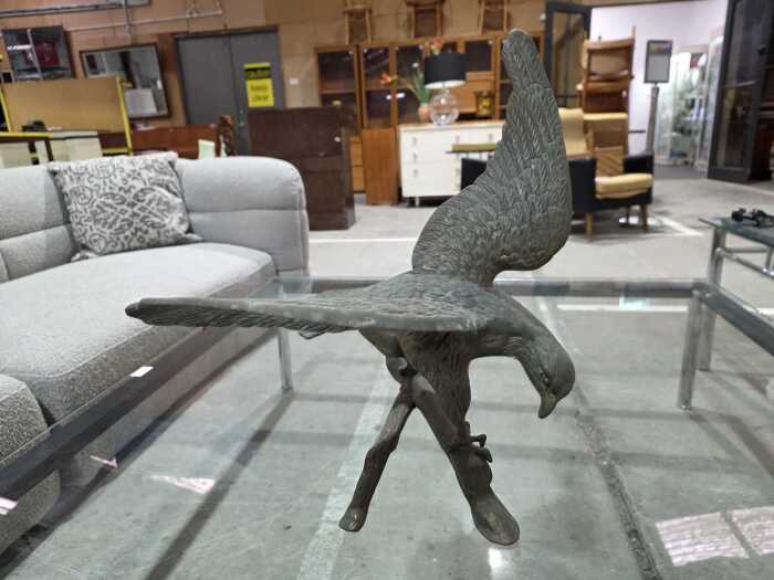 Brass eagle figure