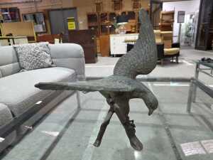 Brass eagle figure
