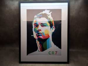 Pop Art reproduction print of Cristiano Ronaldo by Freddy Gomez